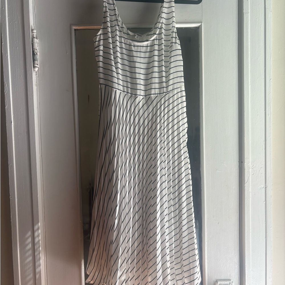 BB Dakota Monochrome Striped Midi Dress